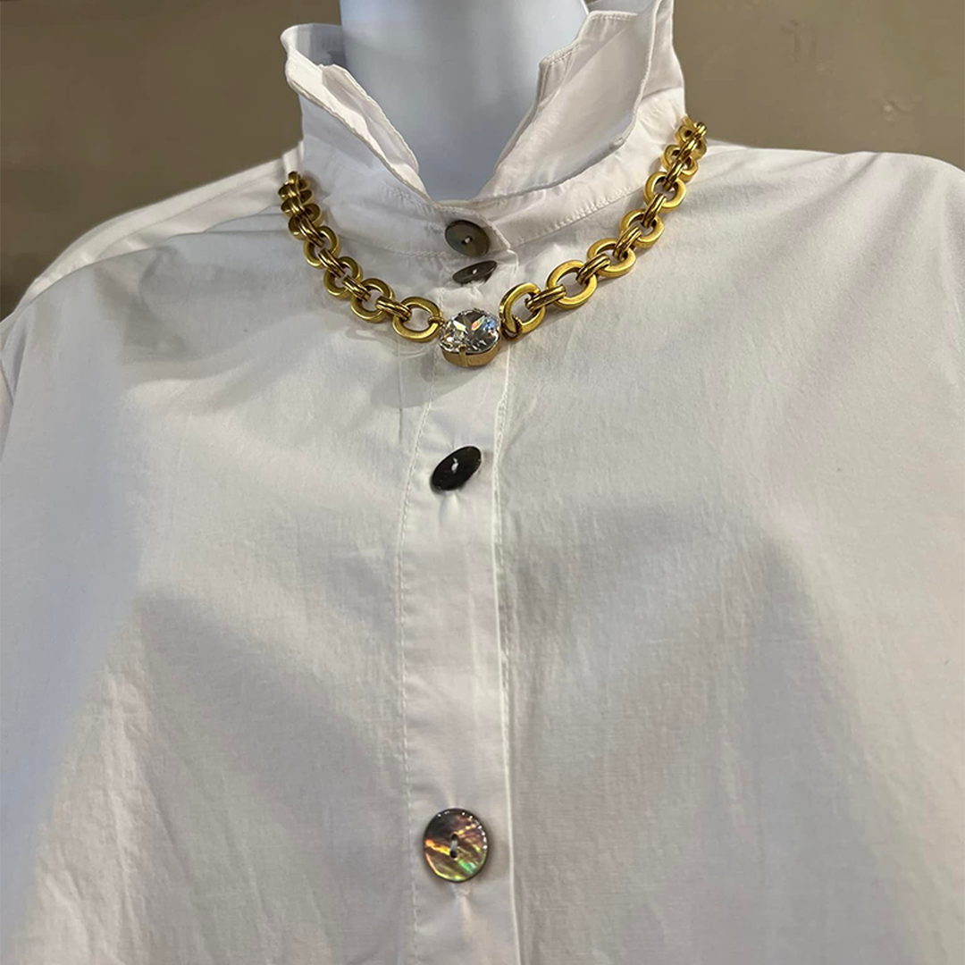 White Oversized Tunic Shirt