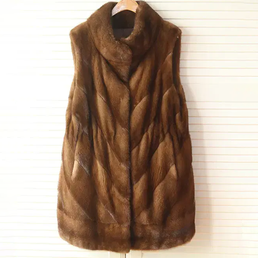 Faux Fur Sleeveless Jacket