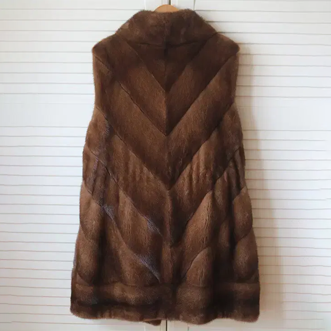 Faux Fur Sleeveless Jacket