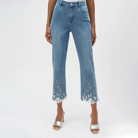 Bootcut Cropped Jeans